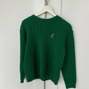 Ralph Lauren Green Knit Chunky Sweater